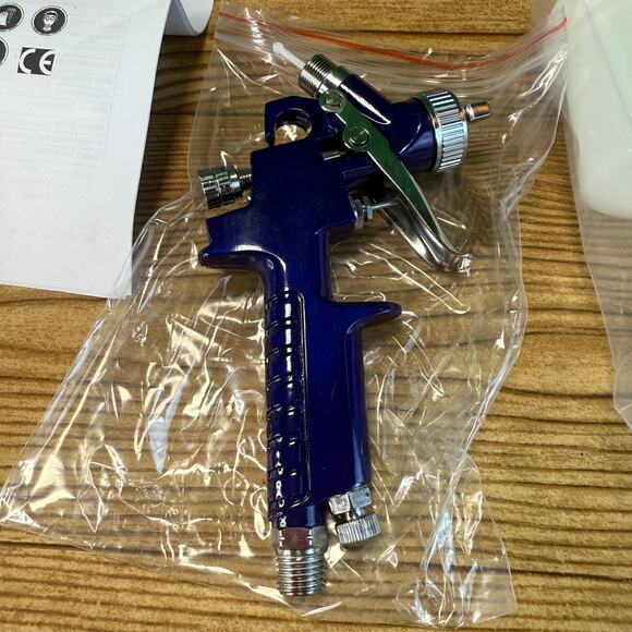 NIB 31207a Hvlp Mini Gravity Feed Air Spray Paint Gun 1.0 Mm Nozzle Size 125 Cc - Picture 8 of 11